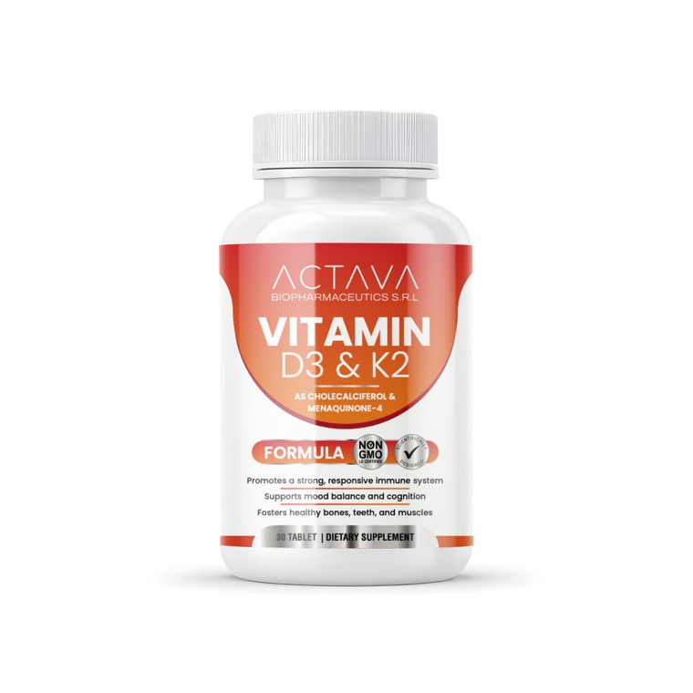 Actava Vitamin D3 & K2 supplement