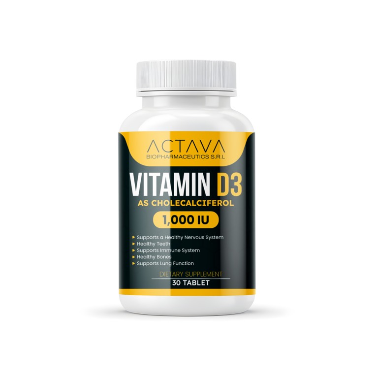 Actava Vitamin D3 1,000 IU supplement