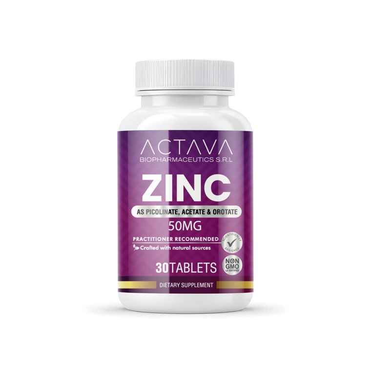 Actava Zinc 50mg supplement